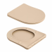 Унітаз підвісний Robin Ultra Quiet 490×365×325 мм, Beige, з сидінням Slim Duroplast / Soft-close / Quick Release QT13332381АSSB Qtap
