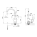 Акційний набір Brinex 2+2=5: Brinex 40W 007 Змішувач для кухні White (k40) BRIN40W007