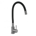 Змішувач для кухні Lidz Aria 015F3 (k35) з гнучким виливом LDARI015F3BGRP49564 Graphite/Black