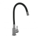 Змішувач для кухні Lidz Aria 015F3 (k35) з гнучким виливом LDARI015F3BGRP49564 Graphite/Black