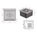 Мийка для кухні інтегрована Lidz Handmade H5050 (LDH5050BRU35375) Brushed Steel 3,0/1,0 мм