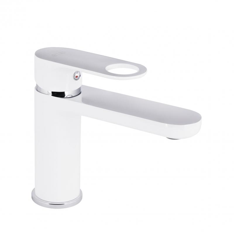 Змішувач для раковини Qtap Jay QTJAY270CRW45551 Chrome/White