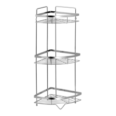 Полиця кутова Lidz Oreo 0606 3 ярусна LDORE0606CRM32484 Chrome