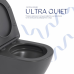 Унітаз підвісний Qtap Robin Ultra Quiet 520×365×340 мм, Anthracite, з сидінням Slim Duroplast / Soft-close / Quick Release QTROB26AN48995