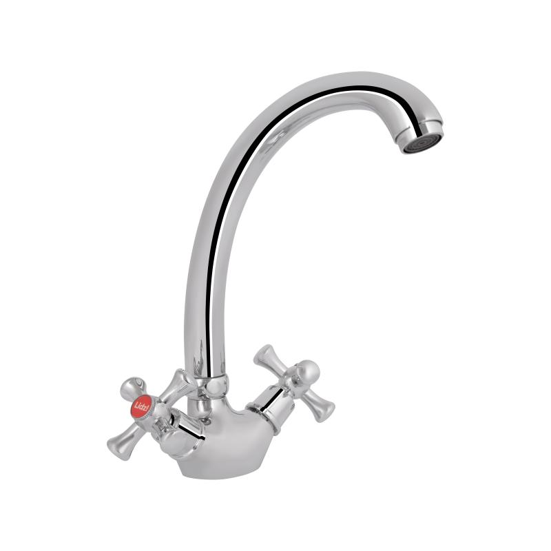 Змішувач для кухні Lidz Lamb 273F двохвентильний LDLAM273FCRM21890 Chrome Змішувач для кухні Lidz Lamb 273F двохвентильний LDLAM273FCRM21890 Chrome
