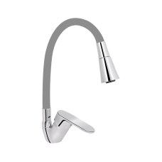 Змішувач для кухні Lidz Tani 008F3 з гнучким виливом (k40) LDTAN008F3GCR39507 Chrome/Grey