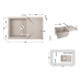 Кухонна мийка Lidz 790x495/230 MAR-07 (LIDZMAR07790495230) Кухонна мийка Lidz 790x495/230 MAR-07 (LIDZMAR07790495230)