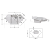 Кухонна мийка з додатковою чашею Lidz 1000x500/225 GRA-09 (LIDZGRA091000500225)