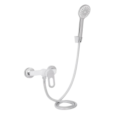 Змішувач для душу Lidz Latwa 010 (з душовим гарнітуром) (k40) LDLAT010WHI45426 White