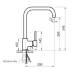 Змішувач для кухні Lidz Aria 015F1 (k35) LDARI015F1GRP49558 Graphite Змішувач для кухні Lidz Aria 015F1 (k35) LDARI015F1GRP49558 Graphite