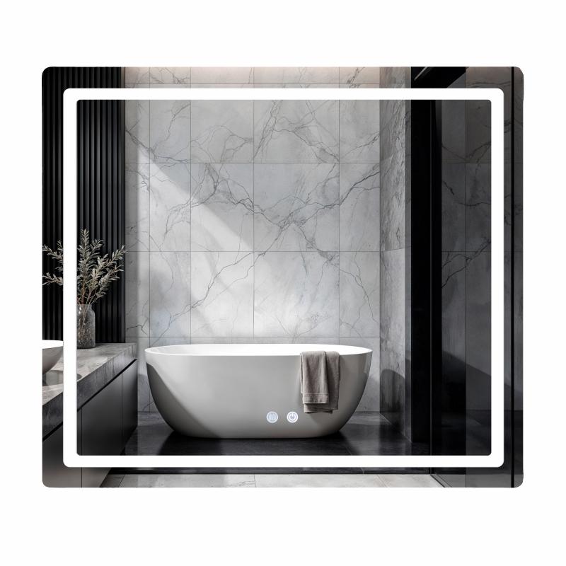 Дзеркало Qtap Mideya (MI2) 800х700 з LED-підсвічуванням Touch, з антизапотіванням, з димером, рег. яскравості QT2078NCF807048476 Дзеркало Qtap Mideya (MI2) 800х700 з LED-підсвічуванням Touch, з антизапотіванням, з димером, рег. яскравості QT2078NCF807048476