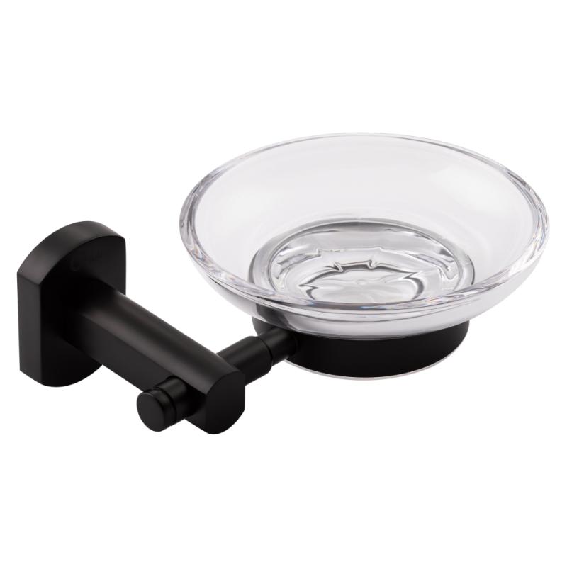 Мильниця Qtap Liberty настінна QTLIBBLM1159 Black Мильниця Qtap Liberty настінна QTLIBBLM1159 Black