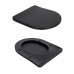 Унітаз підвісний Qtap Robin New Ultra Quiet безобідковий з сидінням Soft-close MATT BLACK QT13332381АSMB