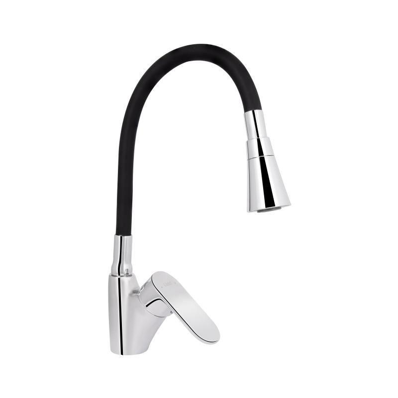Змішувач для кухні Lidz Tani 007F3 з гнучким виливом (k40) LDTAN007F3BCR37649 Chrome/Black Змішувач для кухні Lidz Tani 007F3 з гнучким виливом (k40) LDTAN007F3BCR37649 Chrome/Black