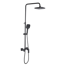 Душова система універсальна Qtap Gemini на три споживачі (з виливом) QTGEM111BLM45686 Black Matt