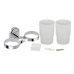 Склянка з тримачем Lidz Oreo 0402 подвійний настінний (матове скло) LDORE0402CRM22164 Chrome Склянка з тримачем Lidz Oreo 0402 подвійний настінний (матове скло) LDORE0402CRM22164 Chrome