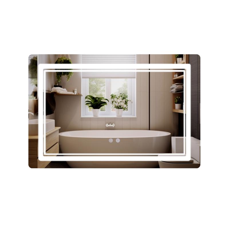 Дзеркало Qtap Cardinal (CA2) 800х600 з LED-підсвічуванням Touch, з антизапотіванням, з димером, рег. темп. кольору (3000-6500K) QT0478C806048457 Дзеркало Qtap Cardinal (CA2) 800х600 з LED-підсвічуванням Touch, з антизапотіванням, з димером, рег. темп. кольору (3000-6500K) QT0478C806048457