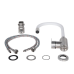 Змішувач для кухні Lidz Vida 015F3 з гнучким виливом (k35) LDVID015F3WHI43357 White / Nickel