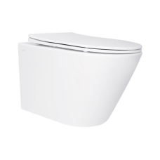 Унітаз підвісний Qtap Swan безобідковий з сідінням Soft-close QT16335180W