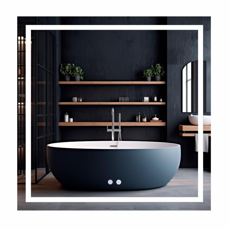Дзеркало Qtap Mideya (MI1) 800x800 з LED-підсвічуванням Touch, з антизапотіванням, димером, рег. яскравості QT2078NCF808048477 Дзеркало Qtap Mideya (MI1) 800x800 з LED-підсвічуванням Touch, з антизапотіванням, димером, рег. яскравості QT2078NCF808048477