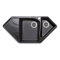 Кухонна мийка з додатковою чашею Lidz 1000x500/225 BLM-14 (LIDZBLM141000500225)