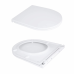 Унітаз підлоговий Qtap Dove Rimless безобідковий з сидінням Soft-close WHITE QT06228380BW