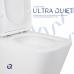 Унітаз підлоговий Qtap Tern Ultra Quiet безобідковий з сидінням Soft-Close QT17226003AW White