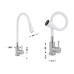 Змішувач для кухні Lidz Aria 015F31 з гнучким виливом (k35) LDARI015F31WNK36981 White / Nickel Змішувач для кухні Lidz Aria 015F31 з гнучким виливом (k35) LDARI015F31WNK36981 White / Nickel
