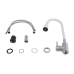 Змішувач для кухні Lidz Aria 015F31 з гнучким виливом (k35) LDARI015F31WNK36981 White / Nickel Змішувач для кухні Lidz Aria 015F31 з гнучким виливом (k35) LDARI015F31WNK36981 White / Nickel