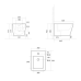 Біде підвісне Qtap Tern 520x350x330 мм, Marble QT17551303GMR