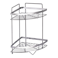 Полиця кутова Lidz Oreo 0605 2 ярусна LDORE0605CRM32483 Chrome