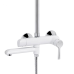 Душова система універсальна Qtap Grand на три споживачі (з виливом) QTGRAWCR1004 Chrome/White