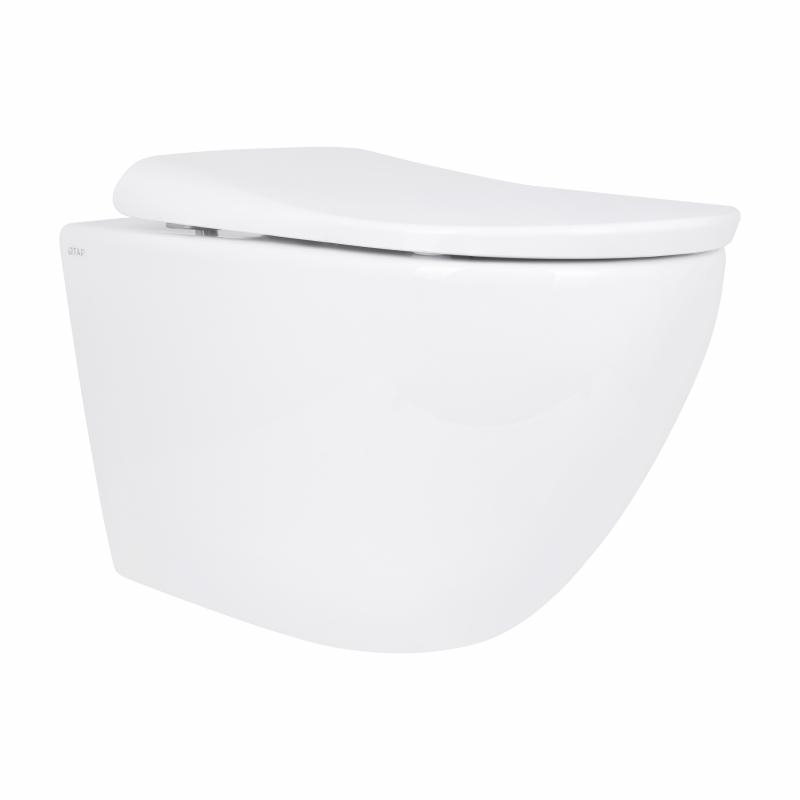 Унітаз підвісний Qtap Robin ML Ultra Quiet 490x365x325 мм, з сидінням Soft-close MagLock, White QTROBML26W49621