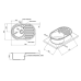 Кухонна мийка Lidz 780x500/200 WHI-01 (LIDZWHI10780500200) Кухонна мийка Lidz 780x500/200 WHI-01 (LIDZWHI10780500200)