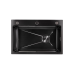 Мийка для кухні інтегрована Lidz Handmade H6845HB Decor Black PVD Honeycomb 3,0/1,0 мм LDH6845HDECBLM49445
