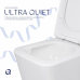 Унітаз підлоговий Qtap Crow Ultra Quiet безобідковий з сідінням Soft-close QTCRO27W51028