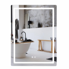 Дзеркало Qtap Mideya (MI2) 600х800 з LED-підсвічуванням Touch, з антизапотіванням, димером, рег. яскравості QT2078F6080
