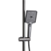 Душова система універсальна Qtap Presto на три споживачі (з виливом) QTPRE111GRP45585 Gunmetal Black