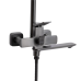 Душова система універсальна Qtap Presto на три споживачі (з виливом) QTPRE111GRP45585 Gunmetal Black