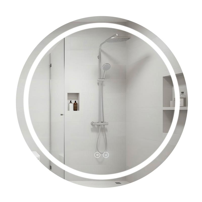 Дзеркало Qtap Mideya R800 з LED-підсвічуванням Touch, з антизапотіванням, димером QT2078NCR8080W Дзеркало Qtap Mideya R800 з LED-підсвічуванням Touch, з антизапотіванням, димером QT2078NCR8080W
