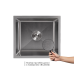 Мийка для кухні інтегрована під стільницю Lidz Handmade H4843 Brushed Steel 3,0/1,0 мм LDH4843BRU49441