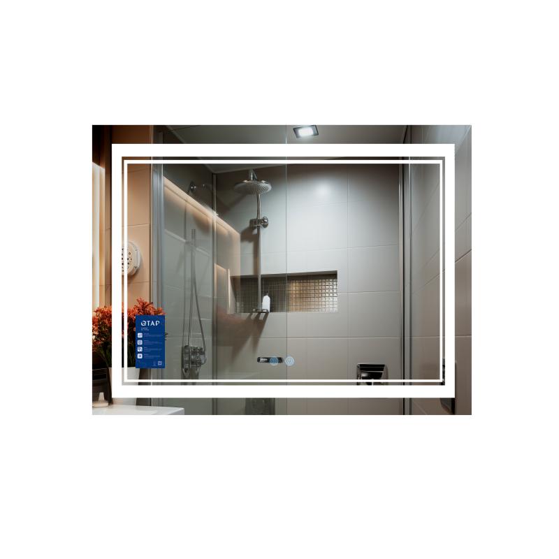 Дзеркало Qtap Cardinal 1000х700 з LED-підсвічуванням Touch, з антизапотіванням, з димером, рег. темп. кольору (3000-6500K) QT0478C10070 Дзеркало Qtap Cardinal 1000х700 з LED-підсвічуванням Touch, з антизапотіванням, з димером, рег. темп. кольору (3000-6500K) QT0478C10070