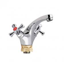 Змішувач для раковини Lidz Lamb 161F двохвентильний LDLAM161FCRM35446 Chrome