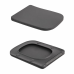 Унітаз підвісний Qtap Tern Ultra Quiet 520×345×325 мм, Anthracite, з сидінням Slim Duroplast / Soft-close / Quick Release QTTER26AN48999