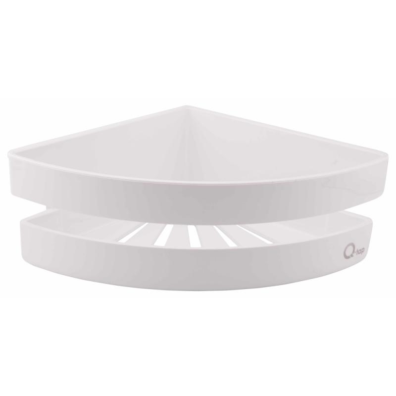 Полиця кутова Qtap Police пластикова QTPL01 White Полиця кутова Qtap Police пластикова QTPL01 White