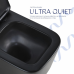 Унітаз підвісний Qtap Crow Ultra Quiet 485×340×290 мм, Matt Black, з сидінням Slim Duroplast/ Soft-close/ Quick Release QT05335171MB