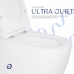 Унітаз підвісний Qtap Robin Ultra Quiet безобідковий з сідінням Soft-close 520x365x365 мм WHITE
