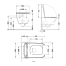 Унітаз підвісний Tern Ultra Quiet 490×365×325 мм, Marble, з сидінням Slim Duroplast / Soft-close / Quick Release QT17332303ASMR Qtap Унітаз підвісний Tern Ultra Quiet 490×365×325 мм, Marble, з сидінням Slim Duroplast / Soft-close / Quick Release QT17332303ASMR Qtap