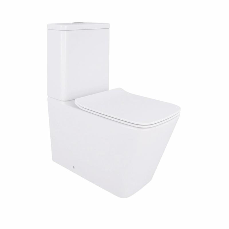 Унітаз підлоговий Qtap Crow Eco безобідковий з сідінням Soft-close QTCRO27W48750