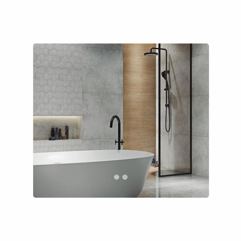 Дзеркало Qtap Taurus (TA2) 800×700 мм з LED-підсвічуванням Touch, з антизапотіванням, з димером, рег. темп. кольору (3000-6500K) QTTAU70070048955 Дзеркало Qtap Taurus (TA2) 800×700 мм з LED-підсвічуванням Touch, з антизапотіванням, з димером, рег. темп. кольору (3000-6500K) QTTAU70070048955